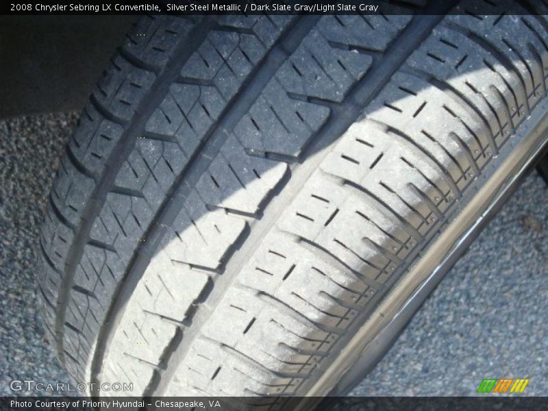 Silver Steel Metallic / Dark Slate Gray/Light Slate Gray 2008 Chrysler Sebring LX Convertible