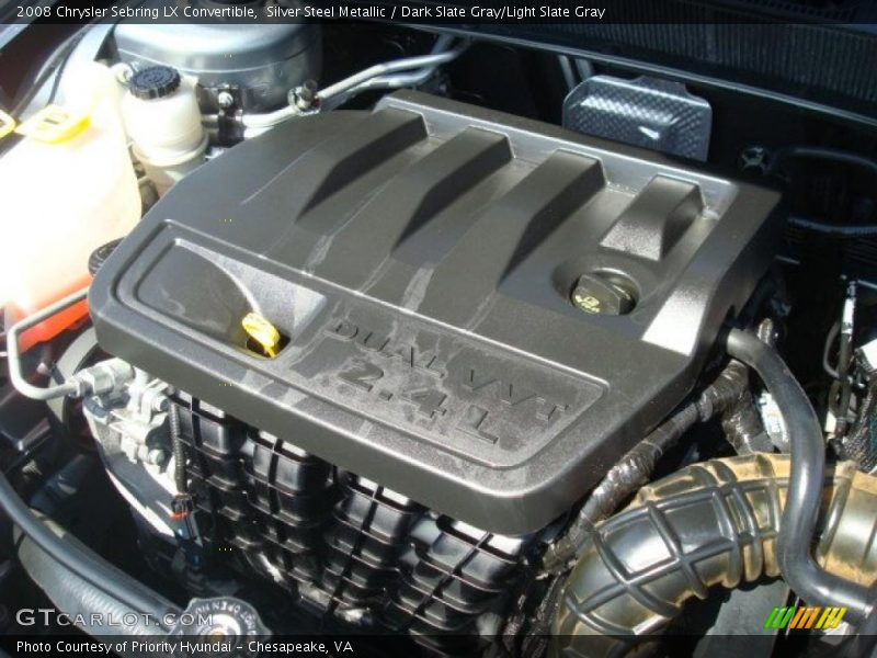 Silver Steel Metallic / Dark Slate Gray/Light Slate Gray 2008 Chrysler Sebring LX Convertible