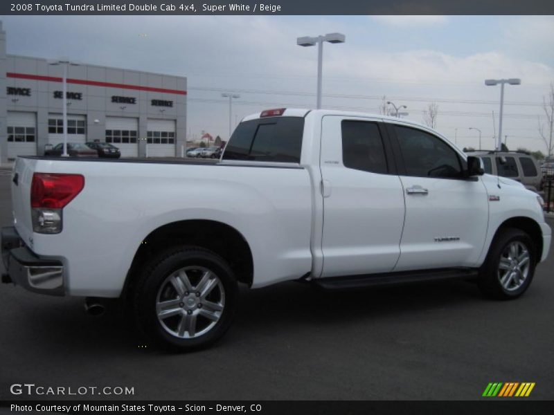 Super White / Beige 2008 Toyota Tundra Limited Double Cab 4x4