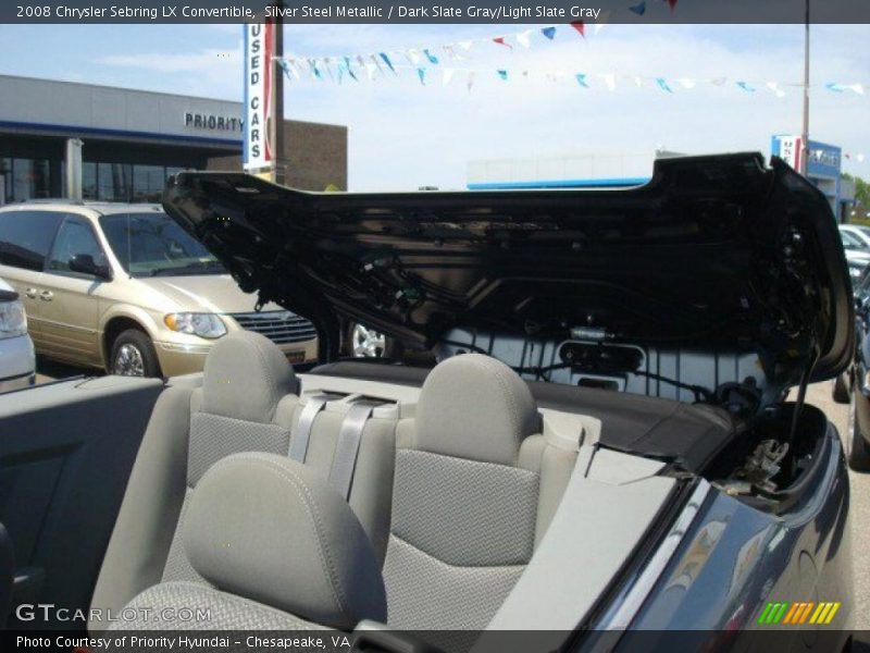 Silver Steel Metallic / Dark Slate Gray/Light Slate Gray 2008 Chrysler Sebring LX Convertible
