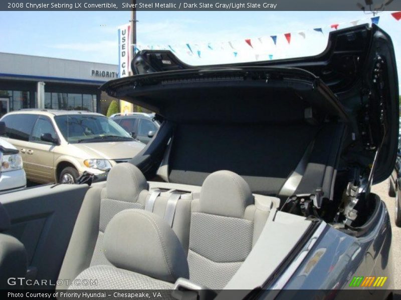 Silver Steel Metallic / Dark Slate Gray/Light Slate Gray 2008 Chrysler Sebring LX Convertible