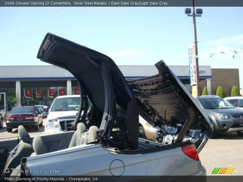 Silver Steel Metallic / Dark Slate Gray/Light Slate Gray 2008 Chrysler Sebring LX Convertible