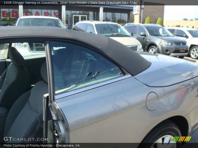Silver Steel Metallic / Dark Slate Gray/Light Slate Gray 2008 Chrysler Sebring LX Convertible