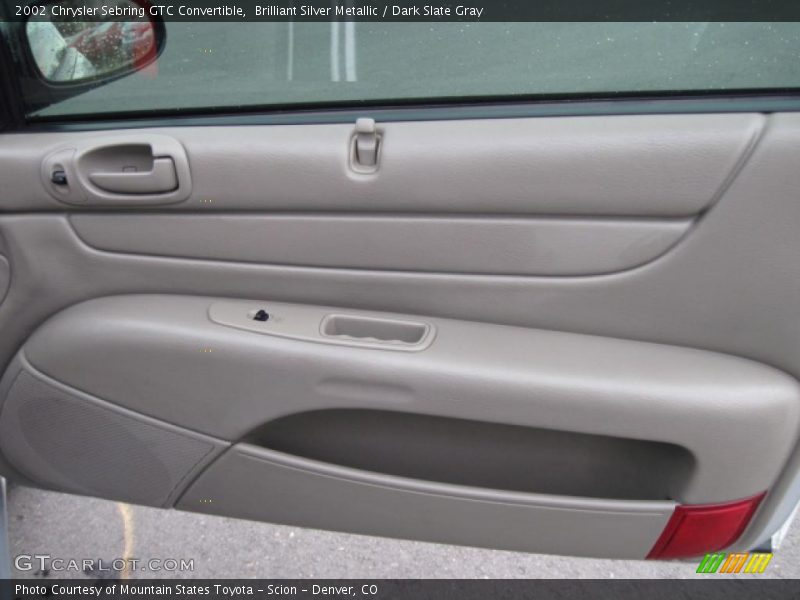 Brilliant Silver Metallic / Dark Slate Gray 2002 Chrysler Sebring GTC Convertible