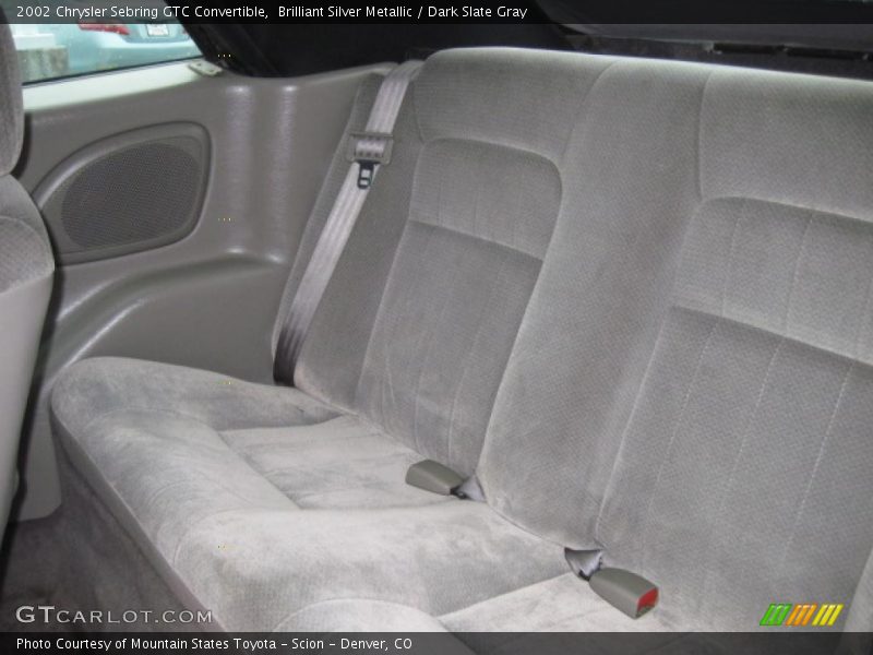 Brilliant Silver Metallic / Dark Slate Gray 2002 Chrysler Sebring GTC Convertible