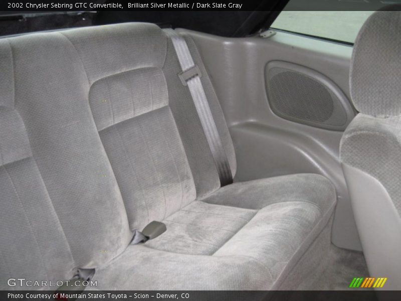 Brilliant Silver Metallic / Dark Slate Gray 2002 Chrysler Sebring GTC Convertible