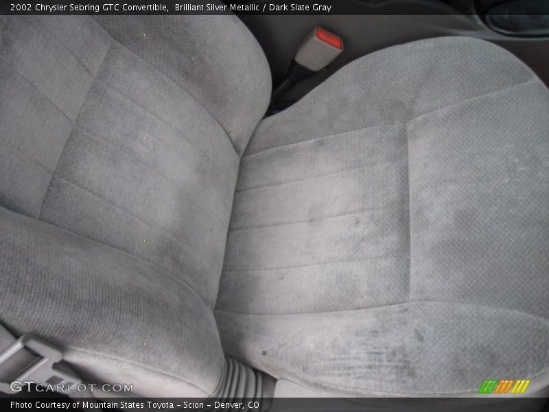 Brilliant Silver Metallic / Dark Slate Gray 2002 Chrysler Sebring GTC Convertible