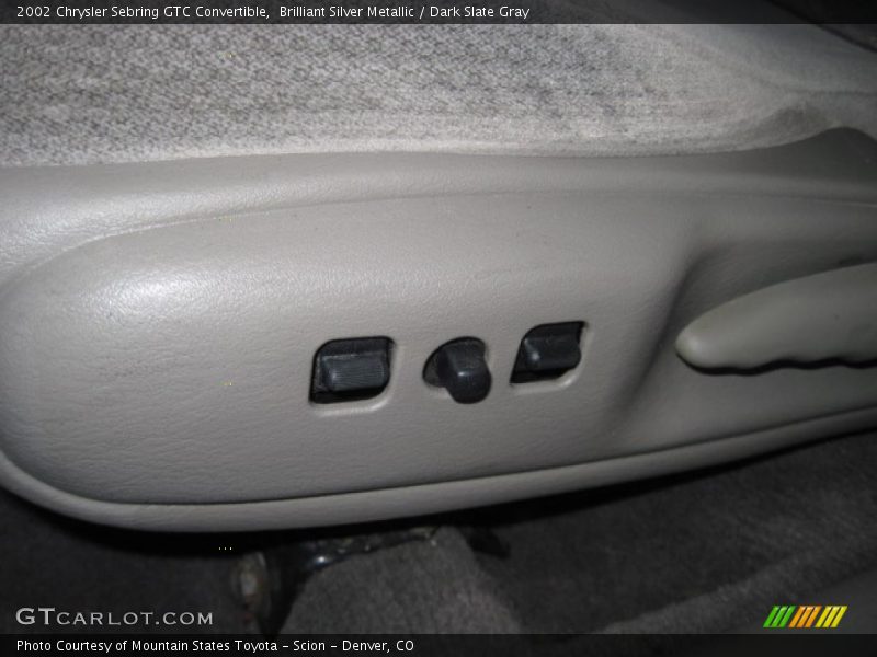 Brilliant Silver Metallic / Dark Slate Gray 2002 Chrysler Sebring GTC Convertible