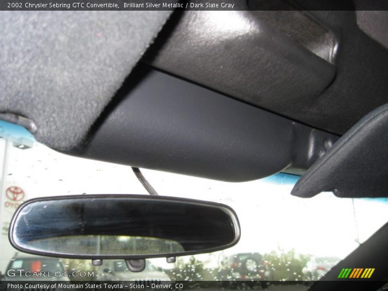 Brilliant Silver Metallic / Dark Slate Gray 2002 Chrysler Sebring GTC Convertible