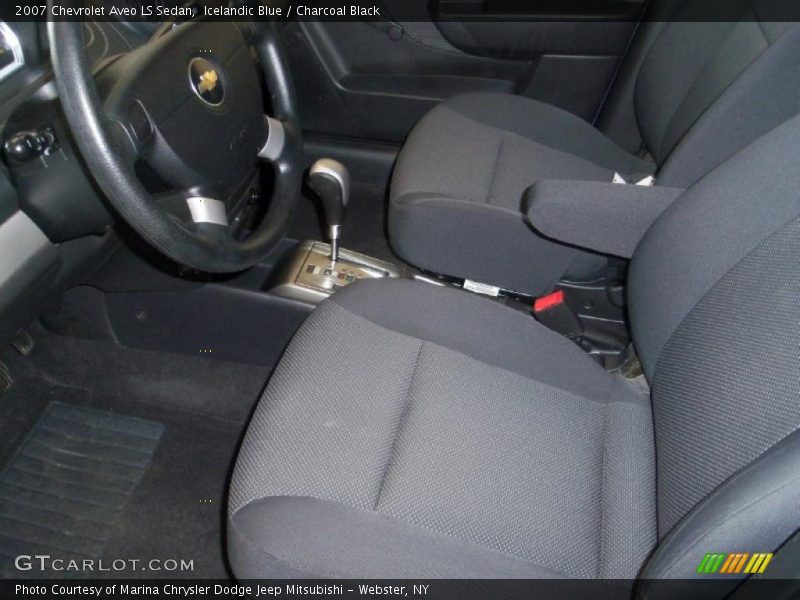 Icelandic Blue / Charcoal Black 2007 Chevrolet Aveo LS Sedan