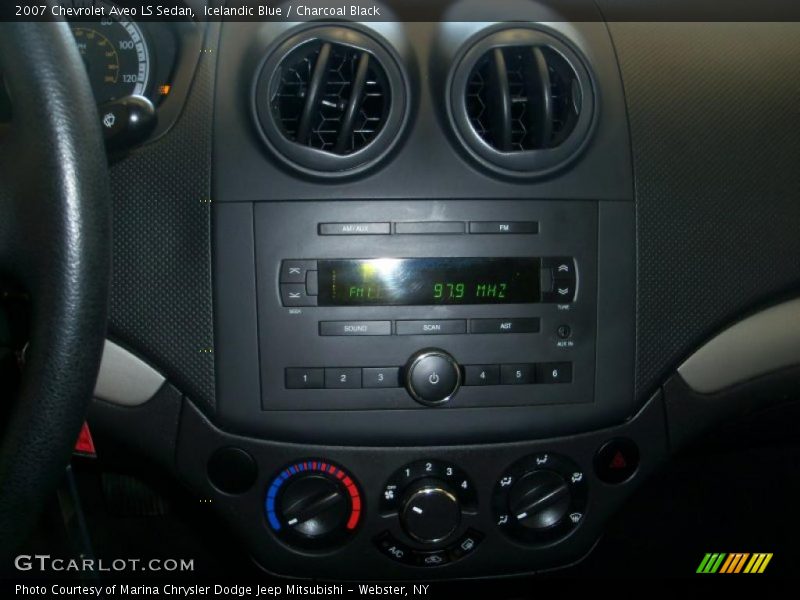 Icelandic Blue / Charcoal Black 2007 Chevrolet Aveo LS Sedan