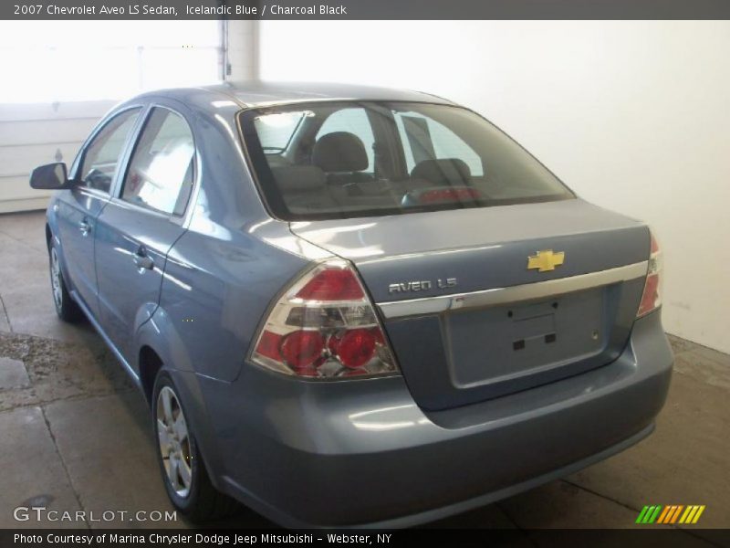 Icelandic Blue / Charcoal Black 2007 Chevrolet Aveo LS Sedan