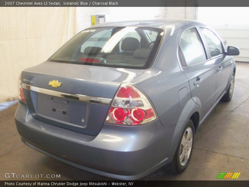 Icelandic Blue / Charcoal Black 2007 Chevrolet Aveo LS Sedan