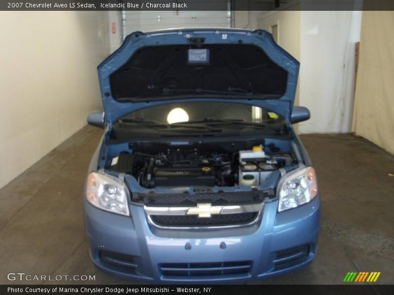 Icelandic Blue / Charcoal Black 2007 Chevrolet Aveo LS Sedan