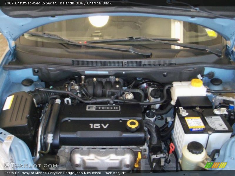Icelandic Blue / Charcoal Black 2007 Chevrolet Aveo LS Sedan