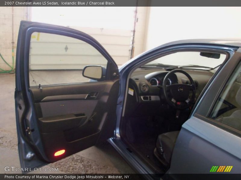 Icelandic Blue / Charcoal Black 2007 Chevrolet Aveo LS Sedan