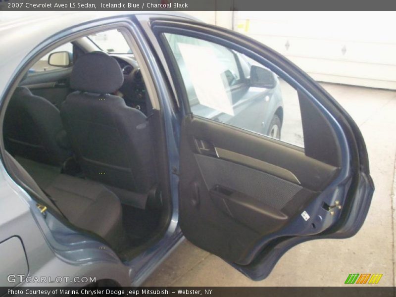 Icelandic Blue / Charcoal Black 2007 Chevrolet Aveo LS Sedan