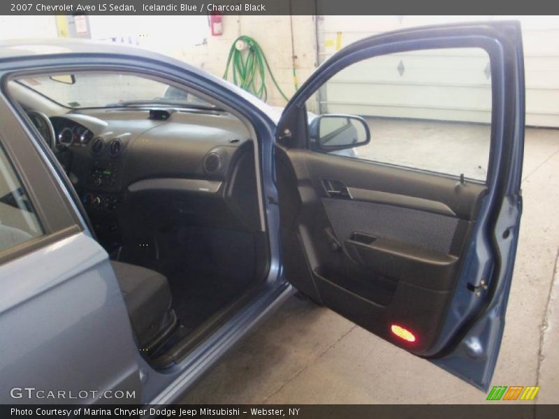 Icelandic Blue / Charcoal Black 2007 Chevrolet Aveo LS Sedan