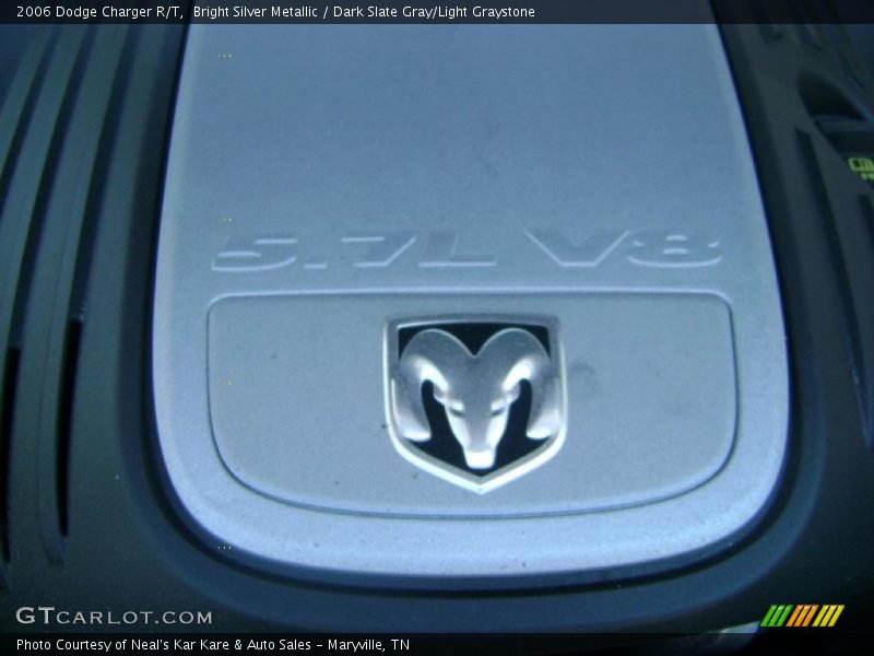Bright Silver Metallic / Dark Slate Gray/Light Graystone 2006 Dodge Charger R/T