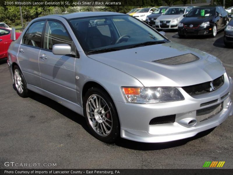 Apex Silver / Black Alcantara 2006 Mitsubishi Lancer Evolution IX SE