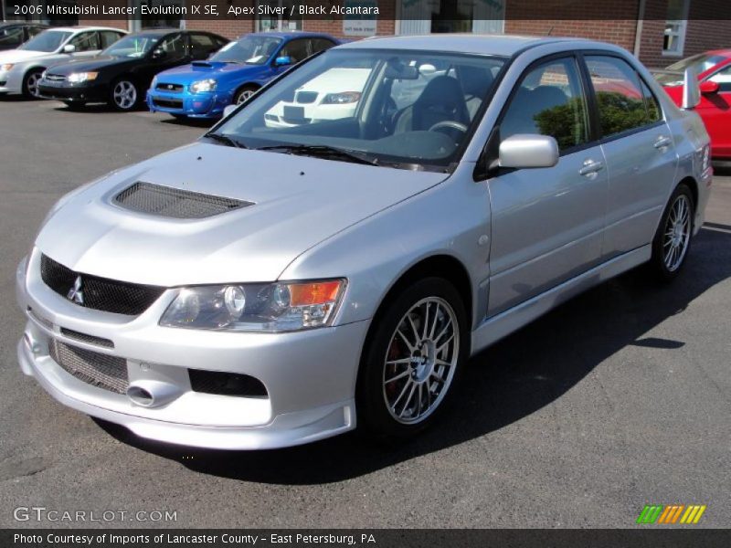 Apex Silver / Black Alcantara 2006 Mitsubishi Lancer Evolution IX SE