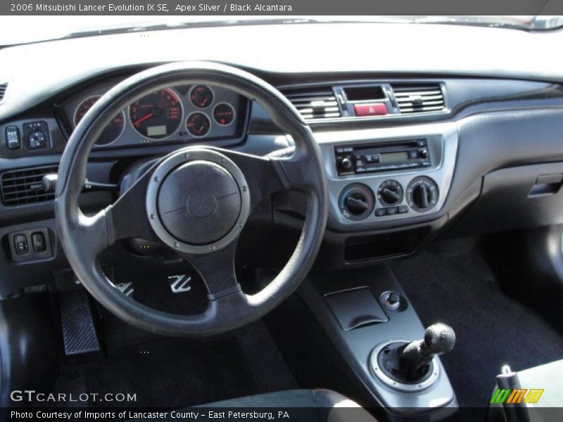 Apex Silver / Black Alcantara 2006 Mitsubishi Lancer Evolution IX SE