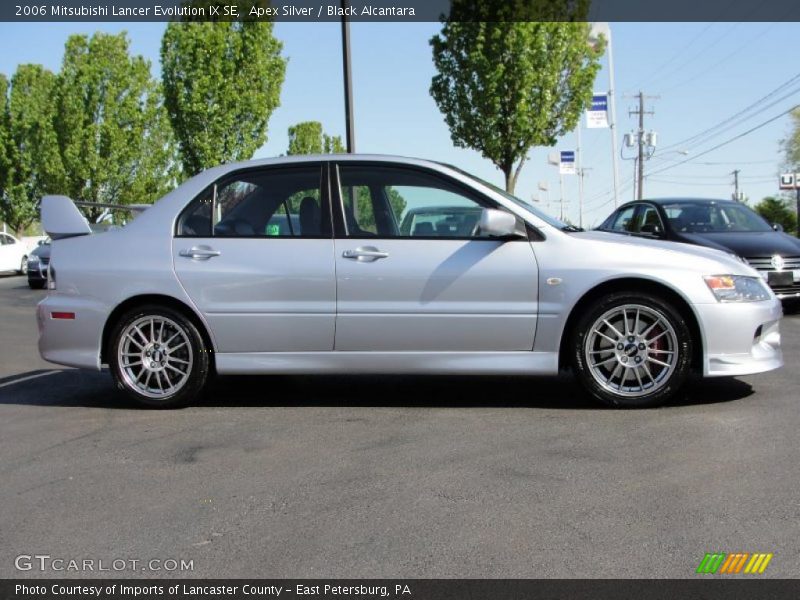 Apex Silver / Black Alcantara 2006 Mitsubishi Lancer Evolution IX SE
