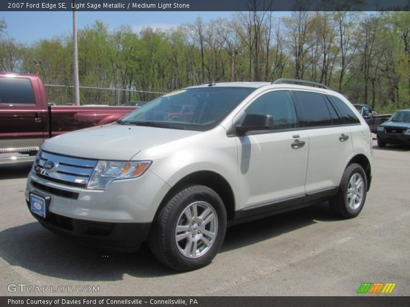 Light Sage Metallic / Medium Light Stone 2007 Ford Edge SE