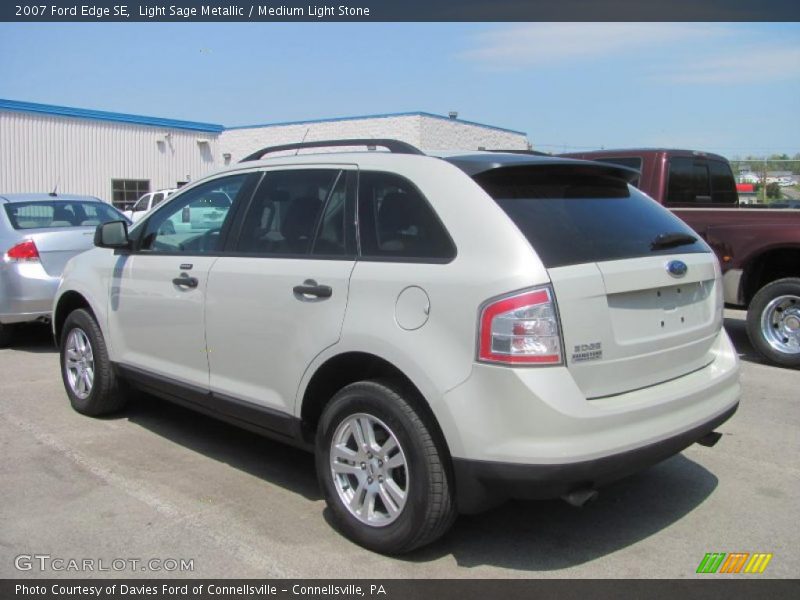 Light Sage Metallic / Medium Light Stone 2007 Ford Edge SE