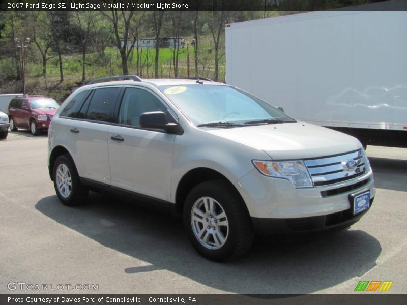 Light Sage Metallic / Medium Light Stone 2007 Ford Edge SE