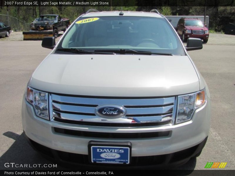 Light Sage Metallic / Medium Light Stone 2007 Ford Edge SE