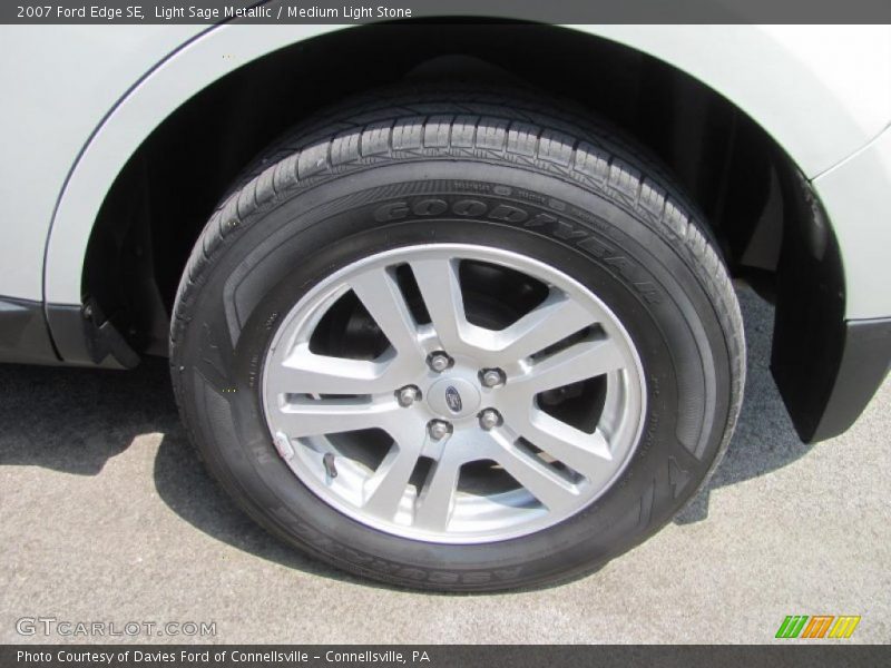 Light Sage Metallic / Medium Light Stone 2007 Ford Edge SE