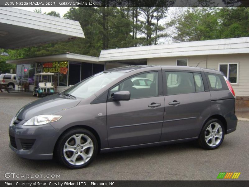 Galaxy Gray / Black 2008 Mazda MAZDA5 Sport