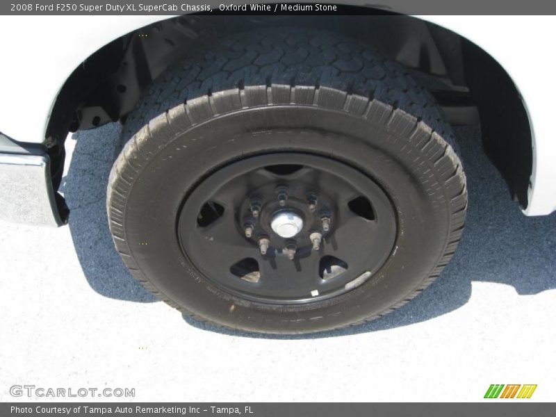 Oxford White / Medium Stone 2008 Ford F250 Super Duty XL SuperCab Chassis