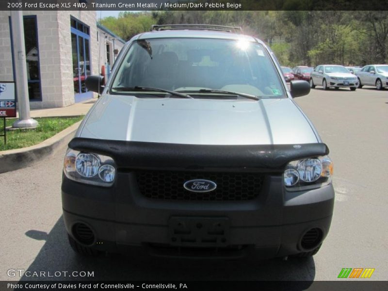 Titanium Green Metallic / Medium/Dark Pebble Beige 2005 Ford Escape XLS 4WD