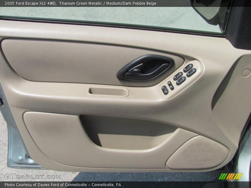 Titanium Green Metallic / Medium/Dark Pebble Beige 2005 Ford Escape XLS 4WD