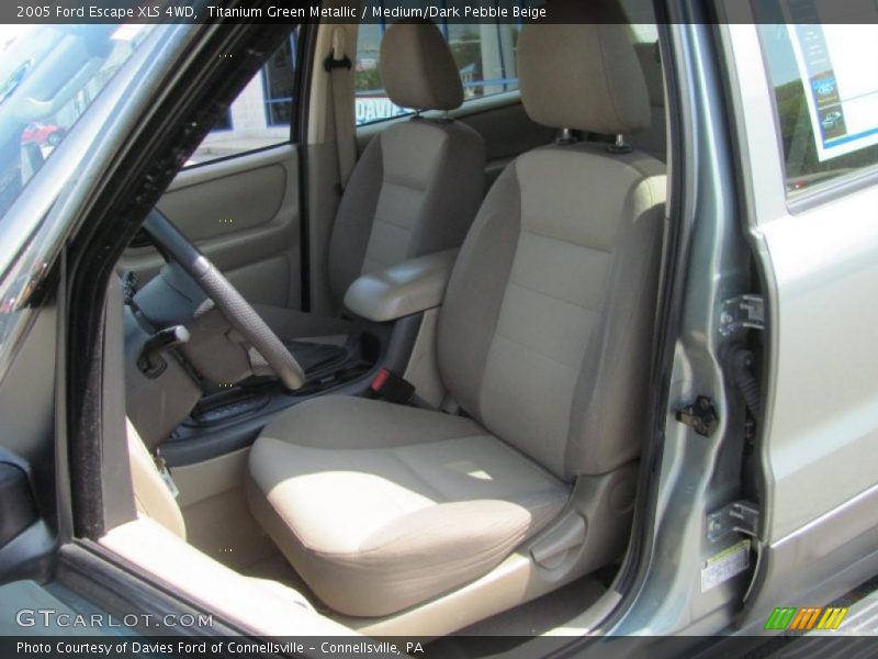 Titanium Green Metallic / Medium/Dark Pebble Beige 2005 Ford Escape XLS 4WD