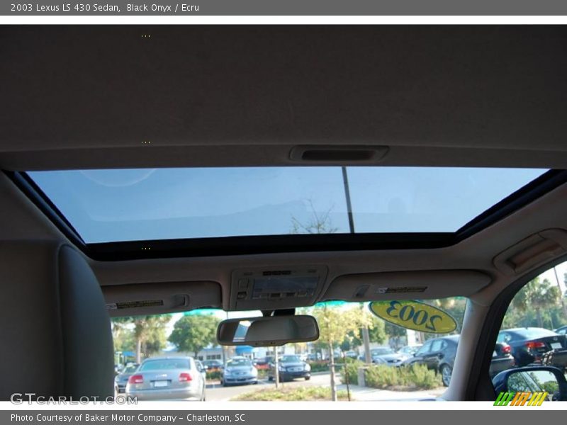 Black Onyx / Ecru 2003 Lexus LS 430 Sedan