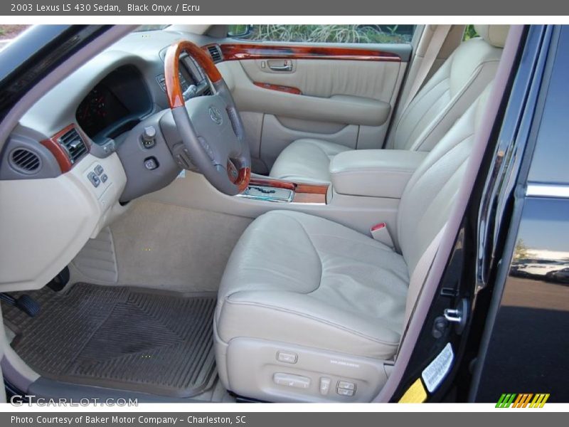 Black Onyx / Ecru 2003 Lexus LS 430 Sedan