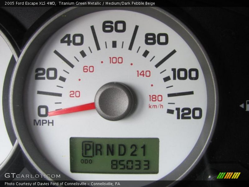 Titanium Green Metallic / Medium/Dark Pebble Beige 2005 Ford Escape XLS 4WD