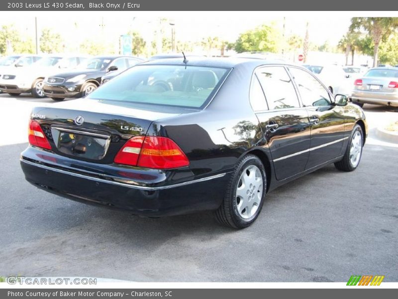 Black Onyx / Ecru 2003 Lexus LS 430 Sedan