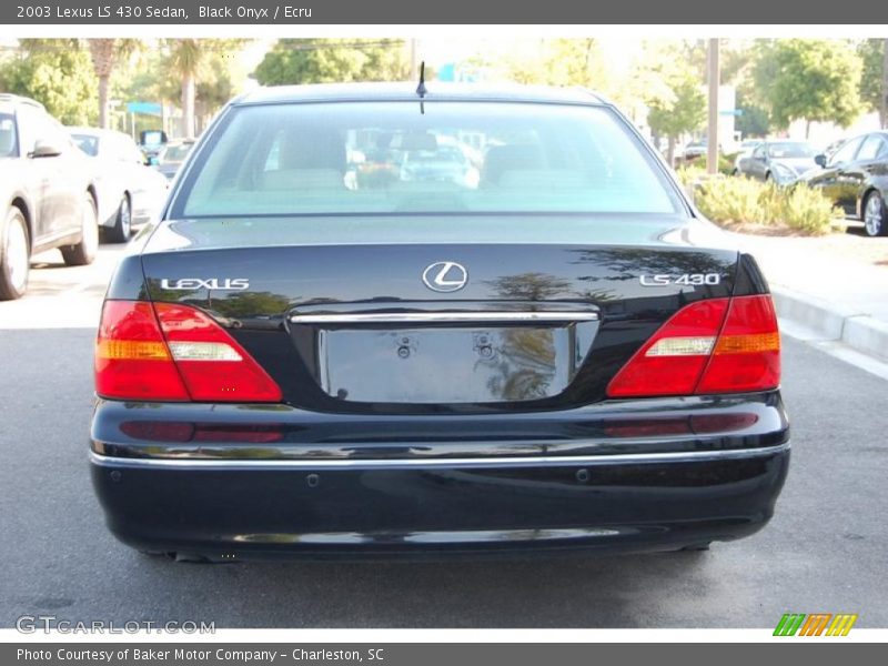 Black Onyx / Ecru 2003 Lexus LS 430 Sedan
