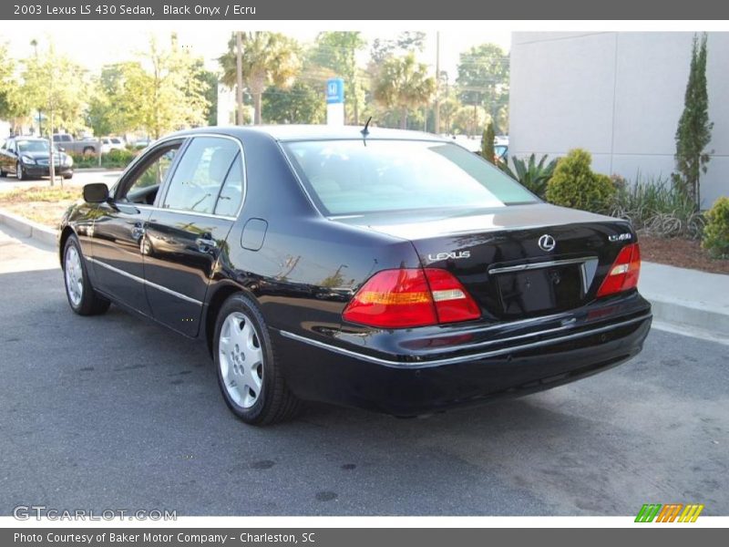Black Onyx / Ecru 2003 Lexus LS 430 Sedan