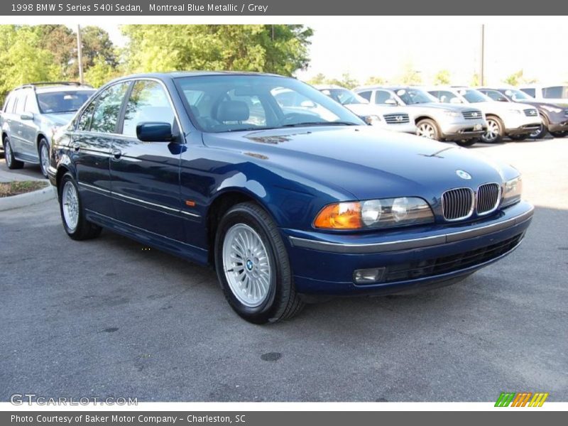 Montreal Blue Metallic / Grey 1998 BMW 5 Series 540i Sedan
