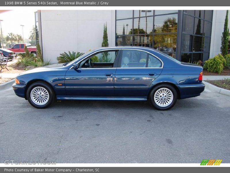 Montreal Blue Metallic / Grey 1998 BMW 5 Series 540i Sedan