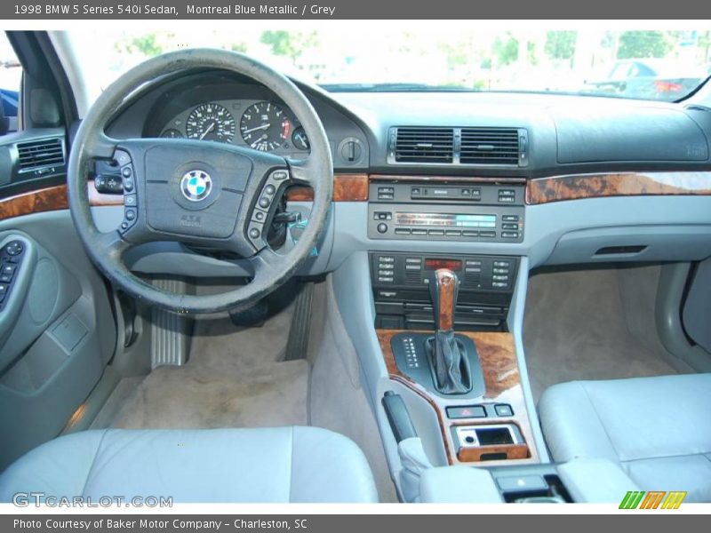 Montreal Blue Metallic / Grey 1998 BMW 5 Series 540i Sedan