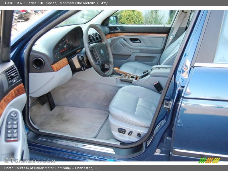 Montreal Blue Metallic / Grey 1998 BMW 5 Series 540i Sedan