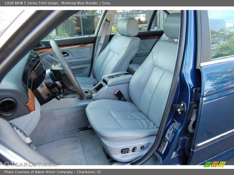 Montreal Blue Metallic / Grey 1998 BMW 5 Series 540i Sedan