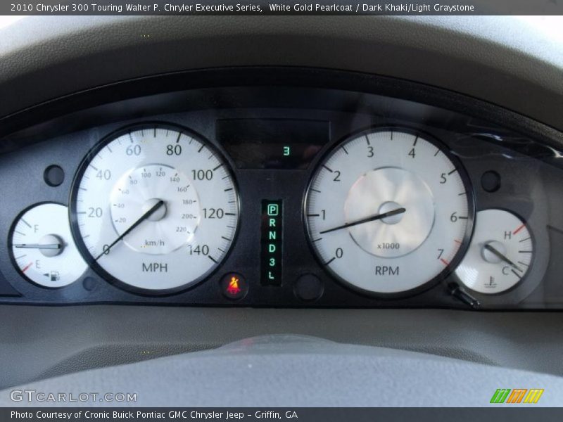 White Gold Pearlcoat / Dark Khaki/Light Graystone 2010 Chrysler 300 Touring Walter P. Chryler Executive Series