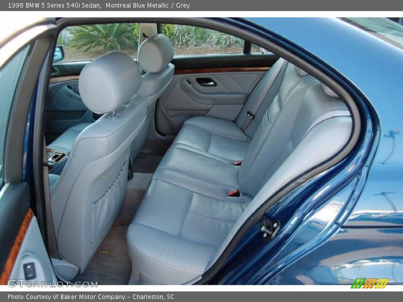 Montreal Blue Metallic / Grey 1998 BMW 5 Series 540i Sedan